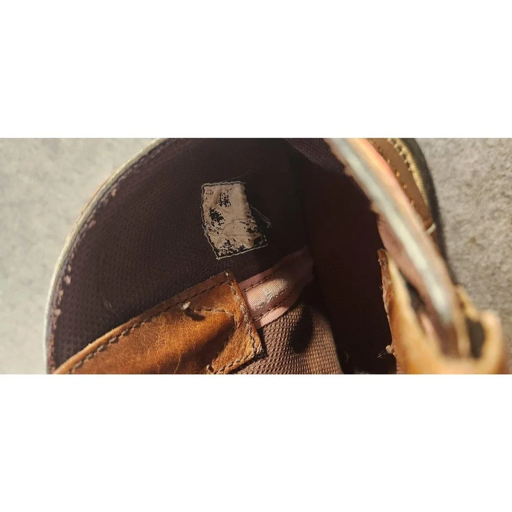 Justin Gypsy Boots Girls Size 9 Brown Pink Leather Western Embroidered‎ Cowgirl